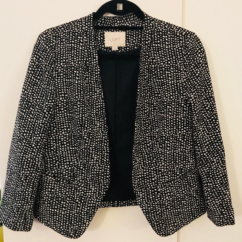 Loft cute patterned blazer
